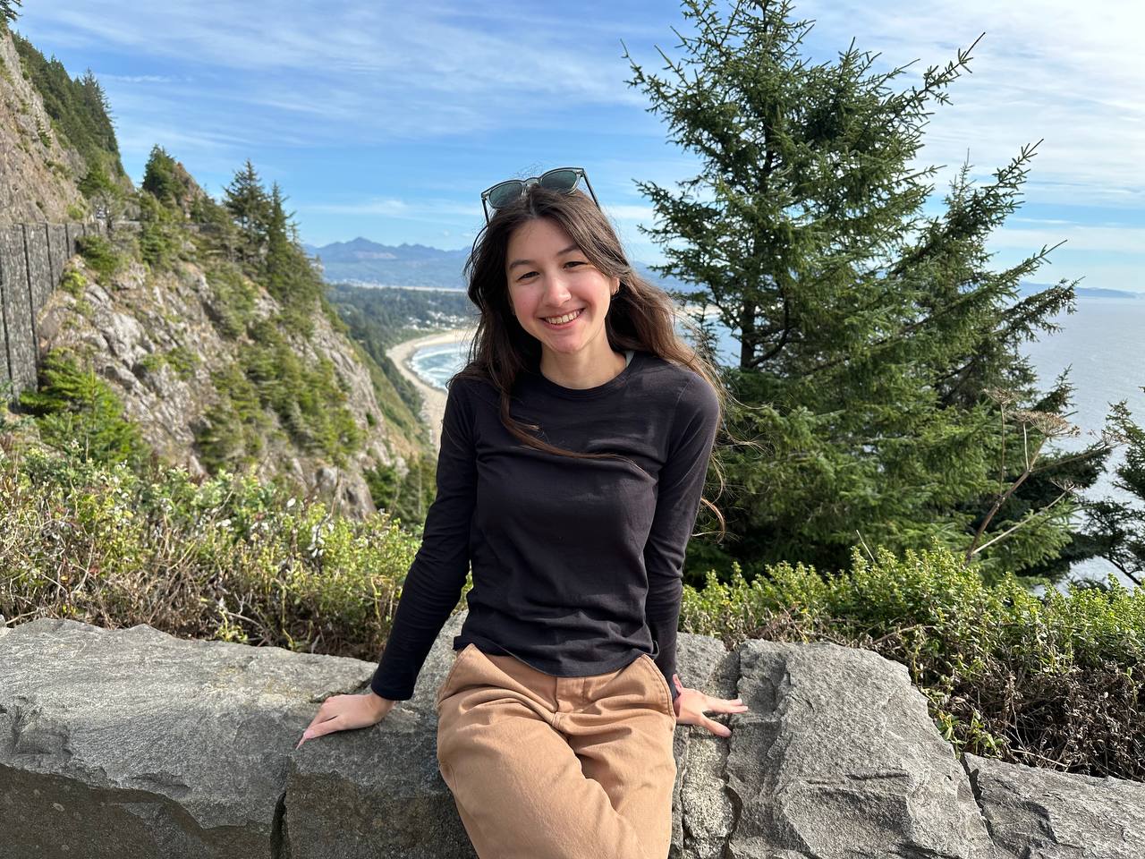Rachel Beaulac on the Oregon Coast